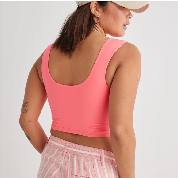 Aerie Smoothez Square Neck Soft Cami Tank Small - Picture 2 of 7